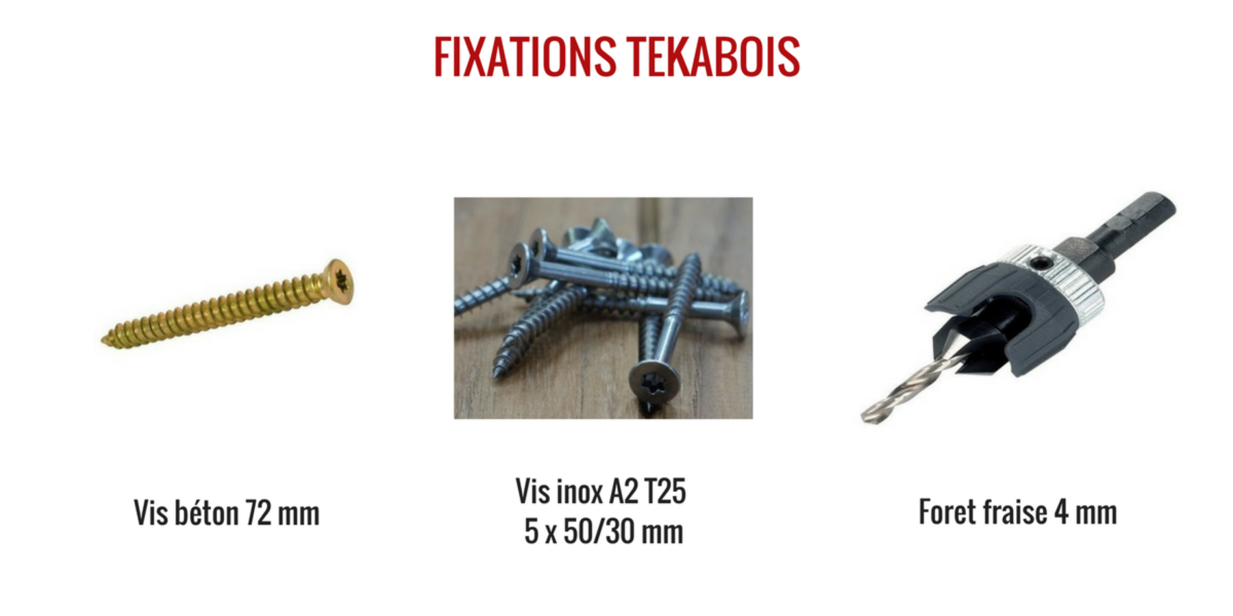 Les Fixations Pour Lames De Terrasse En Bois Blog Tekabois